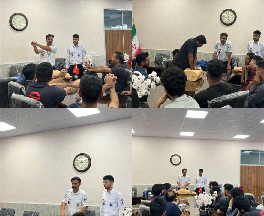 برگزاری دوره آموزشی کمک‌های اولیه و احیای قلبی‌ریوی در شرکت بارز